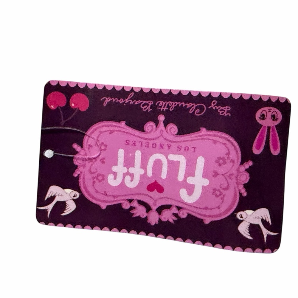 Fluff Pink Embroidered Cosmetic Bag New - Picture 6 of 12